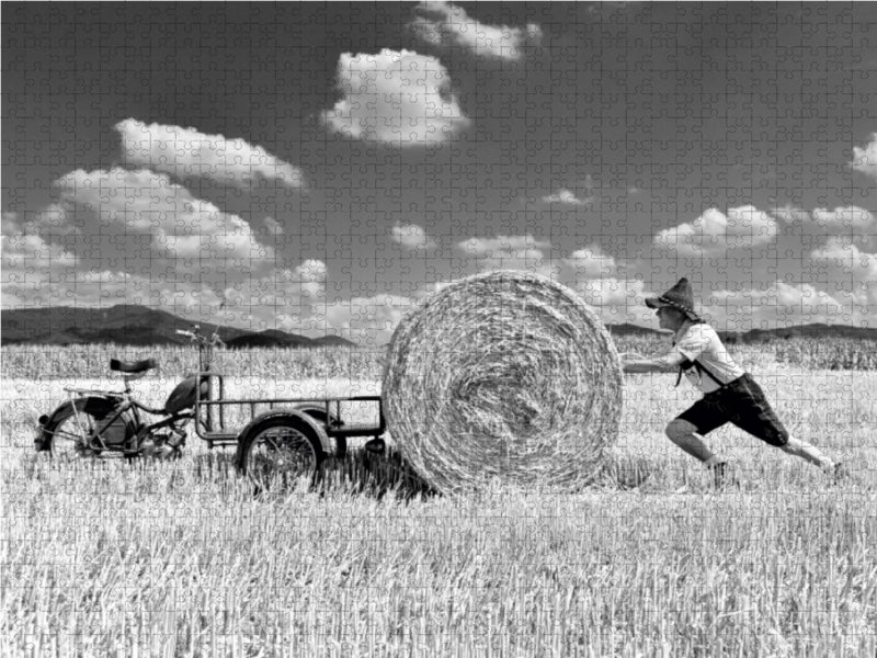 Ein Motiv aus dem Kalender Messerschmitt Mokuli 130 A in monochrom 1000 Teile Puzzle quer - CALVENDO Foto-Puzzle'