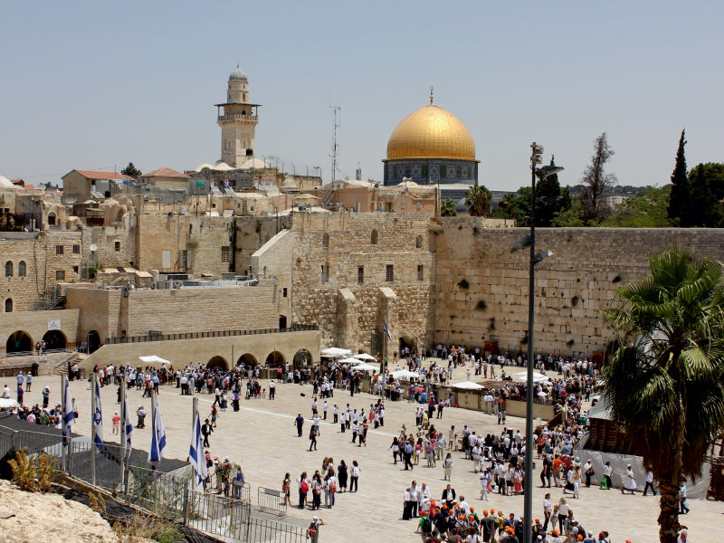 Altstadt von Jerusalem mit Klagemauer und Felsendom 1000 Teile Puzzle quer - CALVENDO Foto-Puzzle'
