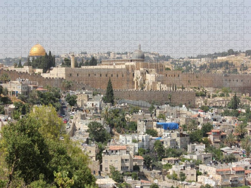 Tempelplatz mit Blick vom Zionsberg - CALVENDO Foto-Puzzle'