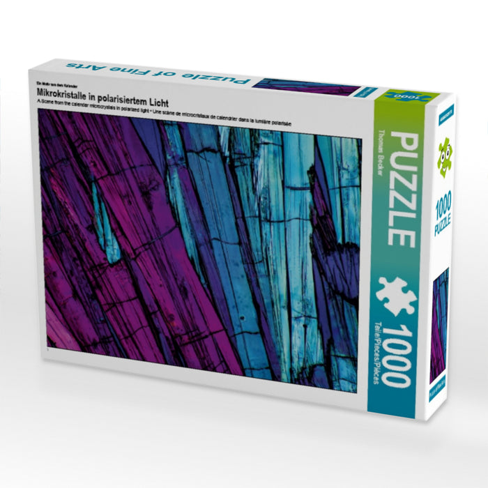 Ein Motiv aus dem Kalender Mikrokristalle in polarisiertem Licht 1000 Teile Puzzle quer - CALVENDO Foto-Puzzle'