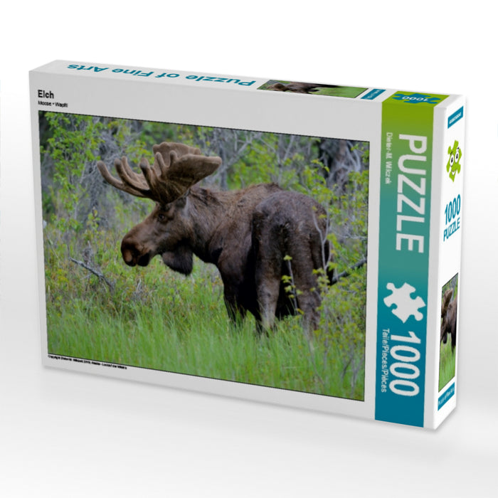 Elch 1000 Teile Puzzle quer - CALVENDO Foto-Puzzle'