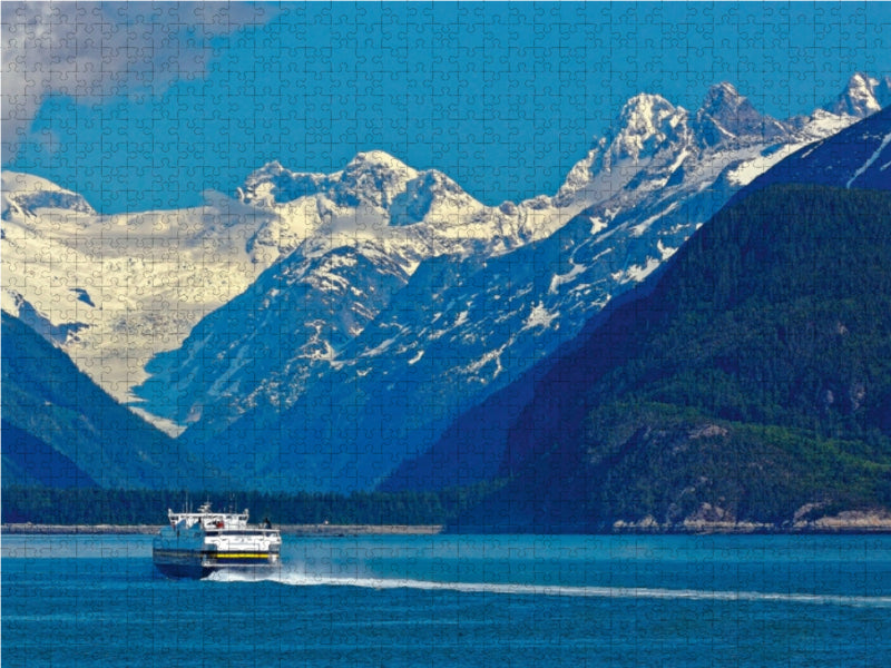 M/V Fairweather auf dem Weg nach Juneau 1000 Teile Puzzle quer - CALVENDO Foto-Puzzle'