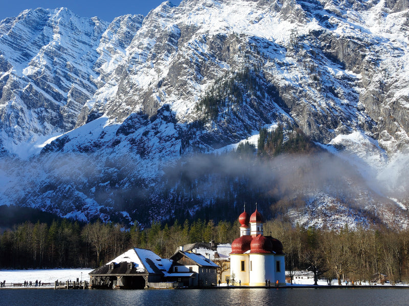 St. Bartholomä im Winterkleid 1000 Teile Puzzle quer - CALVENDO Foto-Puzzle'