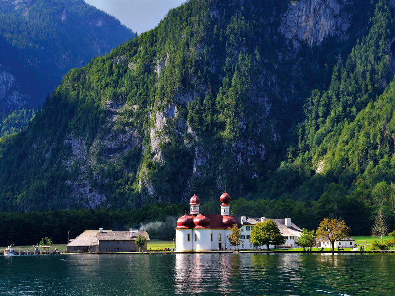 View of St. Bartholomew from the ship - CALVENDO photo puzzle 