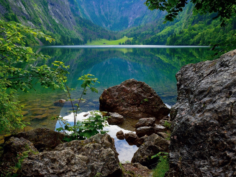 Obersee mit Fischunkelalm in der Ferne 1000 Teile Puzzle quer - CALVENDO Foto-Puzzle'