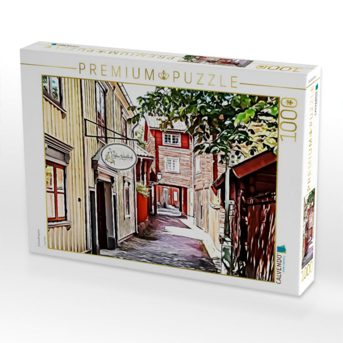 Schwedengasse - CALVENDO Foto-Puzzle'