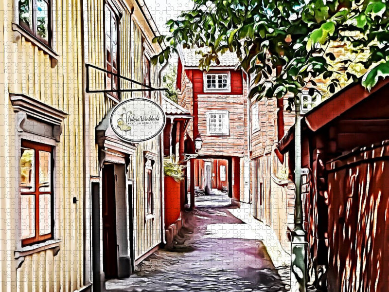 Schwedengasse - CALVENDO Foto-Puzzle'