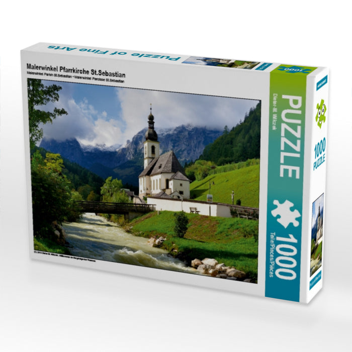 Église paroissiale Saint-Sébastien de Malerwinkel - Puzzle photo CALVENDO 