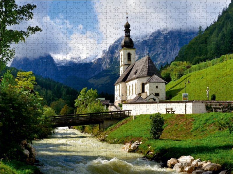 Église paroissiale Saint-Sébastien de Malerwinkel - Puzzle photo CALVENDO 
