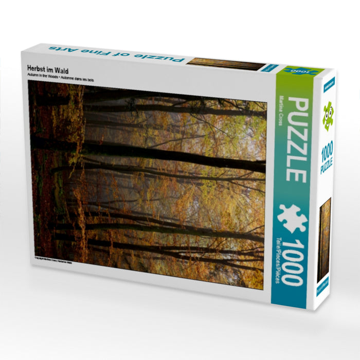 Herbst im Wald 1000 Teile Puzzle hoch - CALVENDO Foto-Puzzle'
