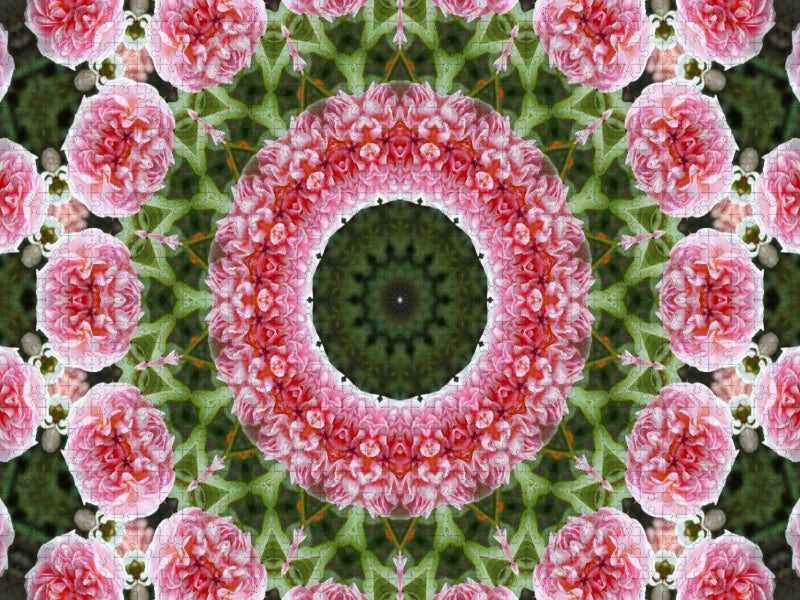 Blumen Mandala - Kaleidoskop - CALVENDO Foto-Puzzle'