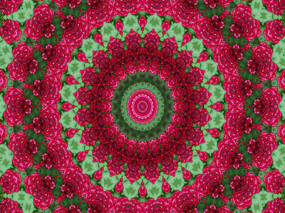 Blumen Mandala - Kaleidoskop - CALVENDO Foto-Puzzle'