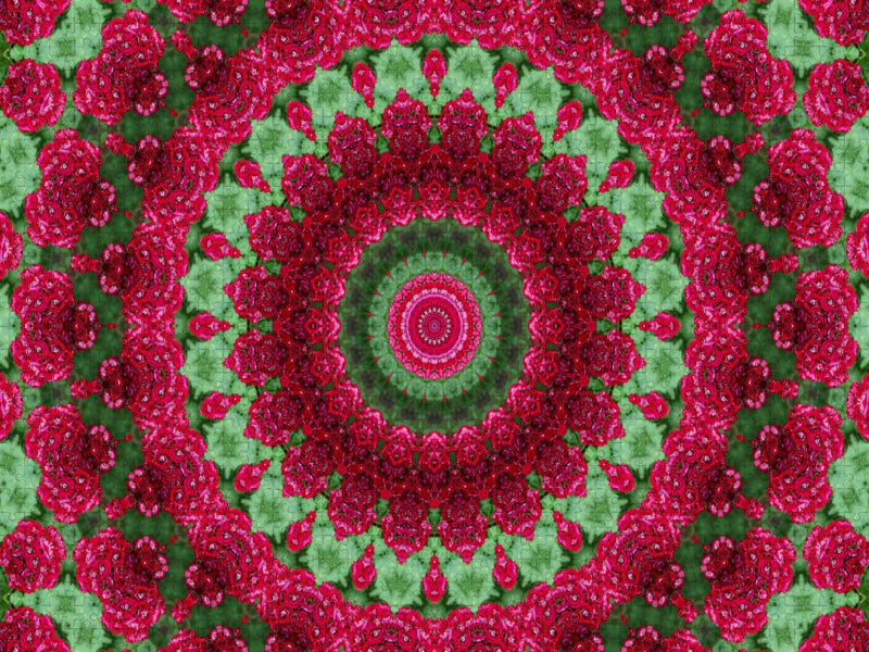 Blumen Mandala - Kaleidoskop - CALVENDO Foto-Puzzle'