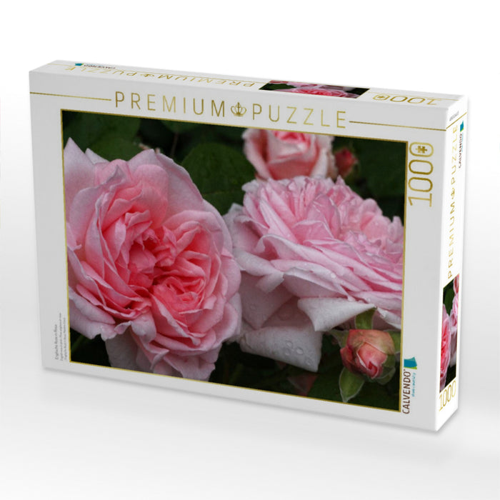 Englische Rose in Rosa - CALVENDO Foto-Puzzle'