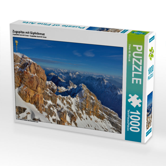 Zugspitze avec croix sommitale - Puzzle photo CALVENDO 