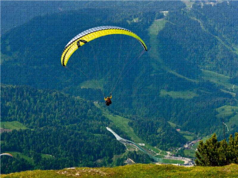 Paraglider on the Wank - CALVENDO photo puzzle 