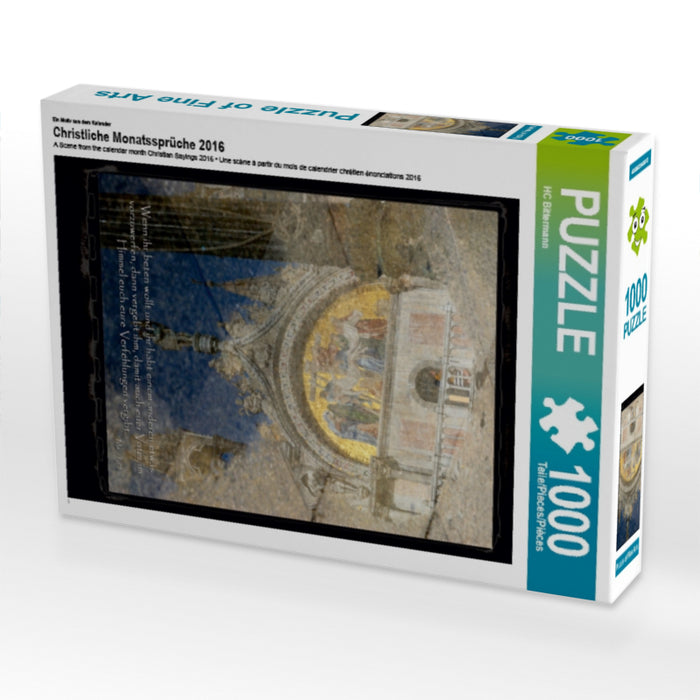Proverbes mensuels chrétiens 2016 - Puzzle photo CALVENDO 