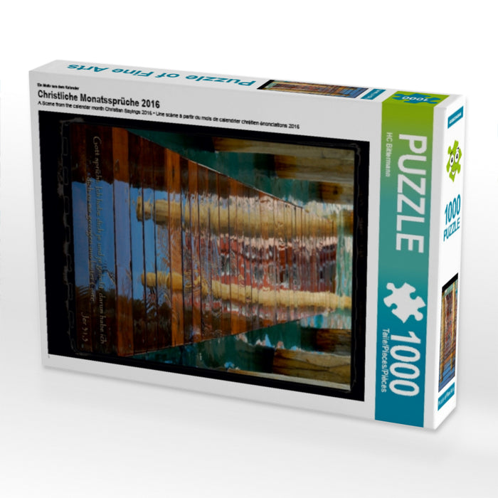 Proverbes mensuels chrétiens 2016 - Puzzle photo CALVENDO 