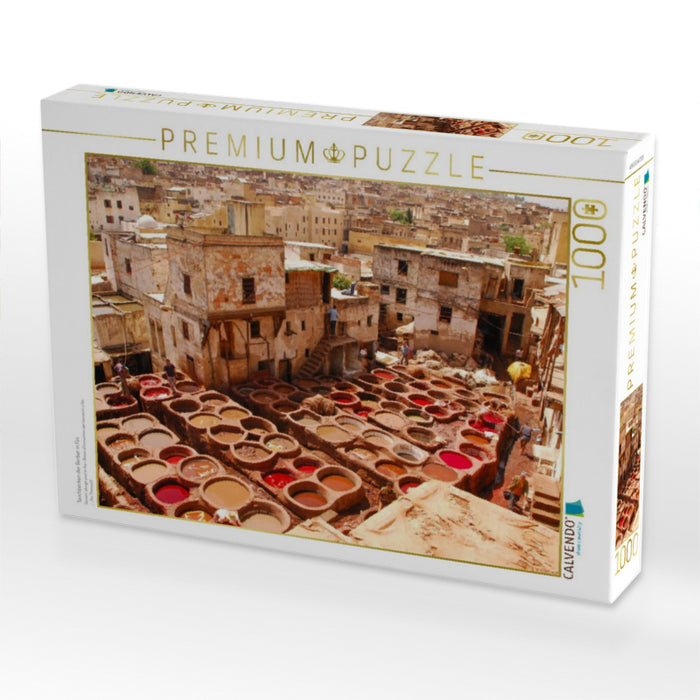 Tauchbecken der Gerber in Fes - CALVENDO Foto-Puzzle'