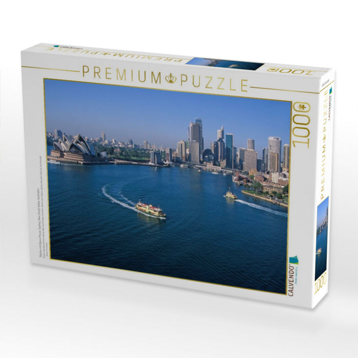 Skyline mit Opera House, Sydney, New South Wales, Australien - CALVENDO Foto-Puzzle'