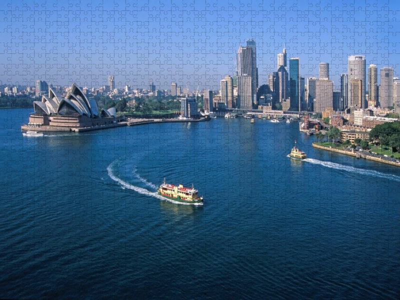 Skyline mit Opera House, Sydney, New South Wales, Australien - CALVENDO Foto-Puzzle'
