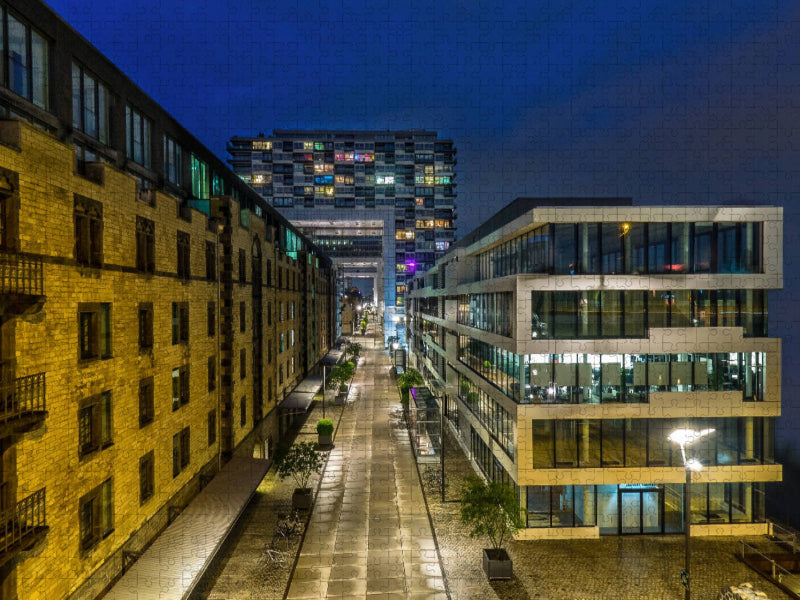 Köln. Kranhäuser am Rheinauhafen - CALVENDO Foto-Puzzle'