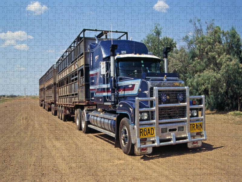 Road Train, Outback, Northern Territorries - CALVENDO Foto-Puzzle'