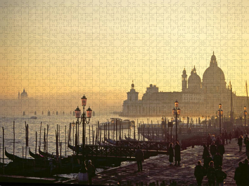 Riva degli Schiavoni und Santa Maria della Salute - CALVENDO Foto-Puzzle'