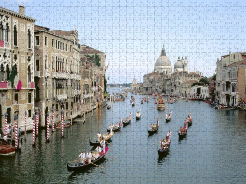Regata Storica auf dem Canal Grande - CALVENDO Foto-Puzzle'