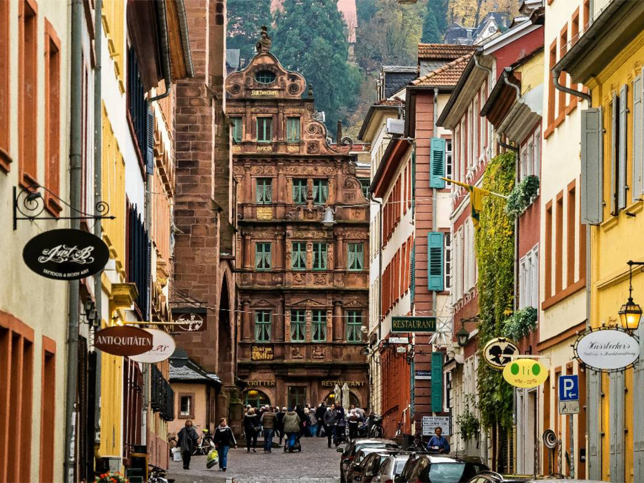 Heidelberg-Altstadt - Haus Ritter - CALVENDO Foto-Puzzle'
