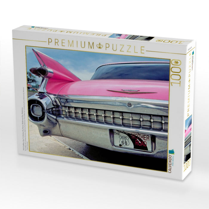Pink Cadillac, Ann's Chicken Fry Home, Oklahoma City, Oklahoma - CALVENDO Foto-Puzzle'