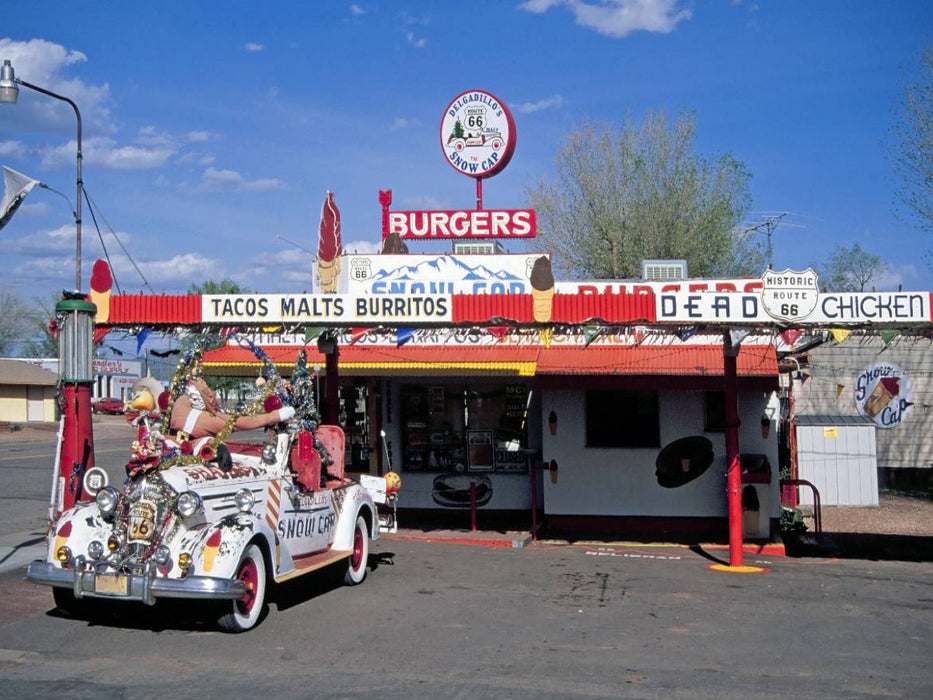 Delgadillo's Snow Cap Burgers, Seligman, Arizona - CALVENDO Foto-Puzzle'