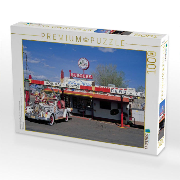 Delgadillo's Snow Cap Burgers, Seligman, Arizona - CALVENDO Foto-Puzzle'
