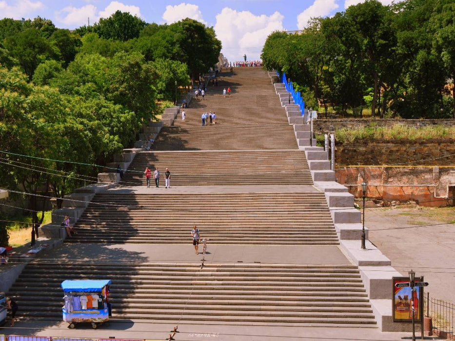 Legendäre Potjomkinsche Treppe in Odessa - CALVENDO Foto-Puzzle'