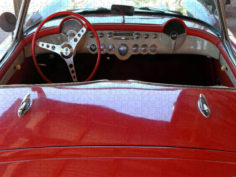 Chevrolet Corvette 1958, Hackberry, Arizona, USA - CALVENDO Foto-Puzzle'