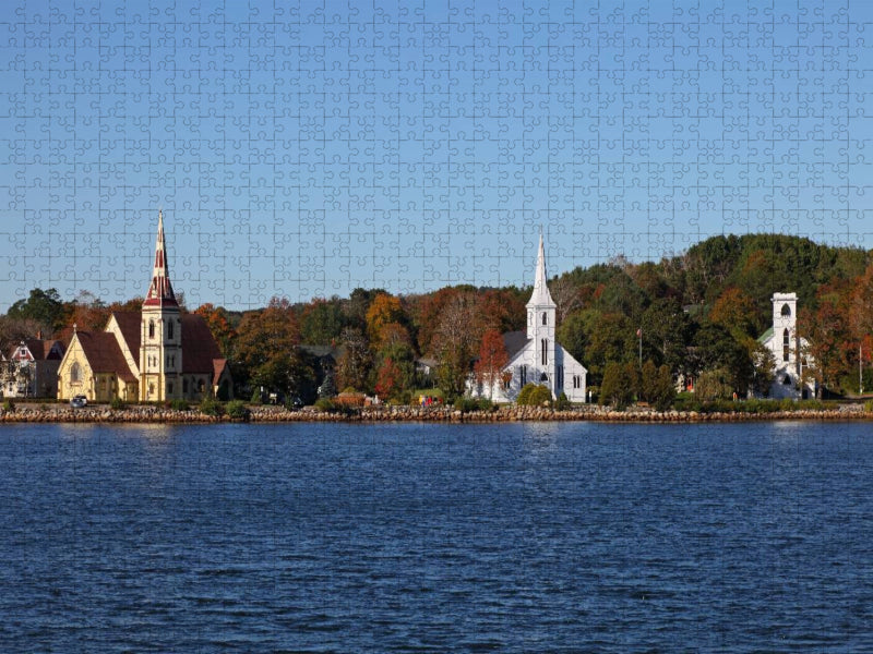 Mahone Bay, Nova Scotia - CALVENDO Foto-Puzzle'