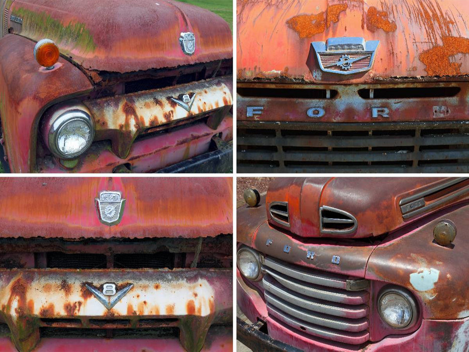 Ford F 100, Bj. 1963 und Ford F3 Truck, Bj. 1948, USA - CALVENDO Foto-Puzzle'