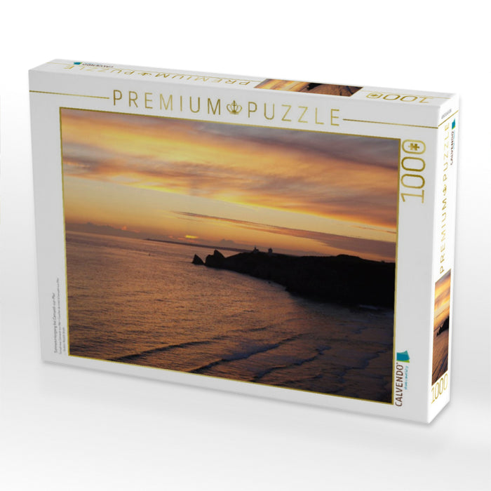 Sonnenuntergang bei Camaret-sur-Mer - CALVENDO Foto-Puzzle'