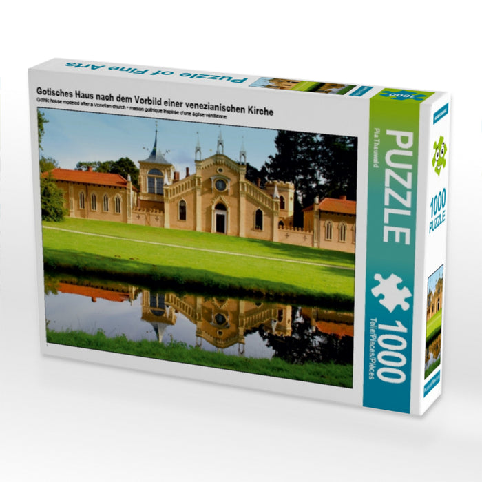 Gotisches Haus nach dem Vorbild einer venezianischen Kirche 1000 Teile Puzzle quer - CALVENDO Foto-Puzzle'