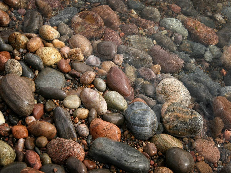 Steine am Strand, Caithness, Schottland - CALVENDO Foto-Puzzle'