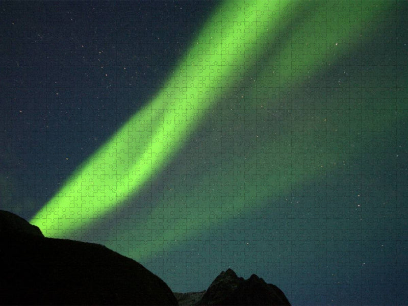 Ein Motiv aus dem Kalender Nordlicht-Zauber auf den Lofoten. Aurora borealis - CALVENDO Foto-Puzzle'