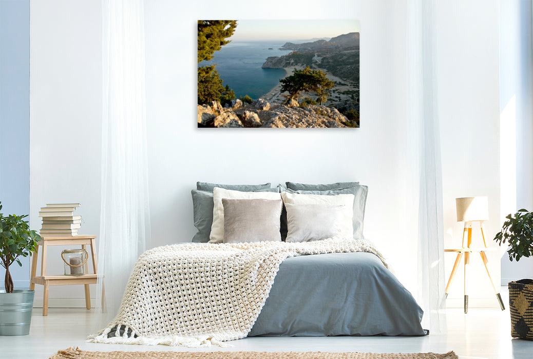 Premium Textil-Leinwand Premium Textil-Leinwand 120 cm x 80 cm quer Ein Motiv aus dem Kalender Rhodos in 48 Bildern