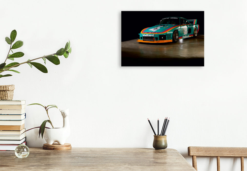 Toile textile premium Toile textile premium 120 cm x 80 cm paysage Un motif du calendrier Racing Legend : La Porsche 635 K2 