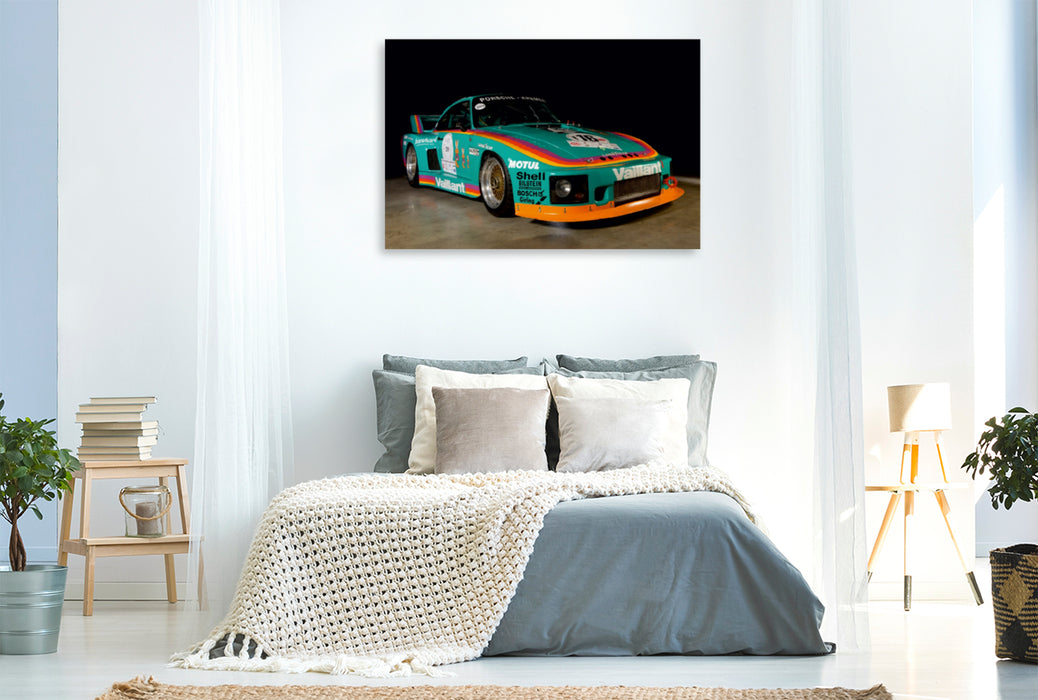 Toile textile premium Toile textile premium 120 cm x 80 cm paysage Un motif du calendrier Racing Legend : La Porsche 635 K2 