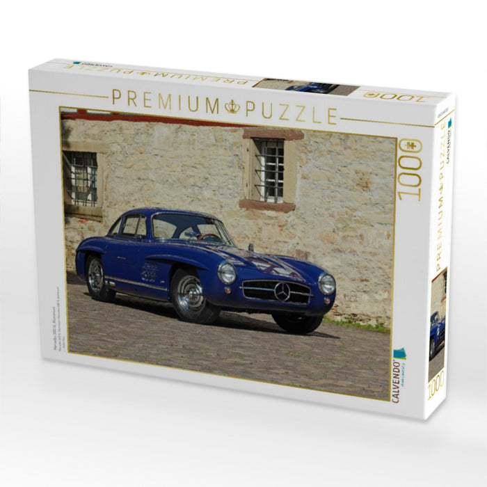 Mercedes 300 SL Aluminium - CALVENDO Foto-Puzzle'