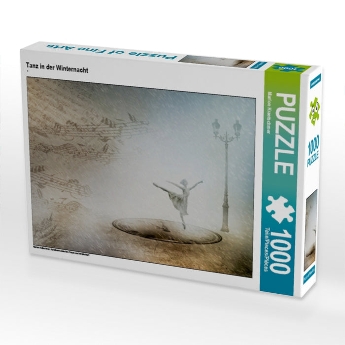 Tanz in der Winternacht 1000 Teile Puzzle quer - CALVENDO Foto-Puzzle'