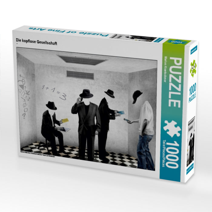 Die kopflose Gesellschaft 1000 Teile Puzzle quer - CALVENDO Foto-Puzzle'