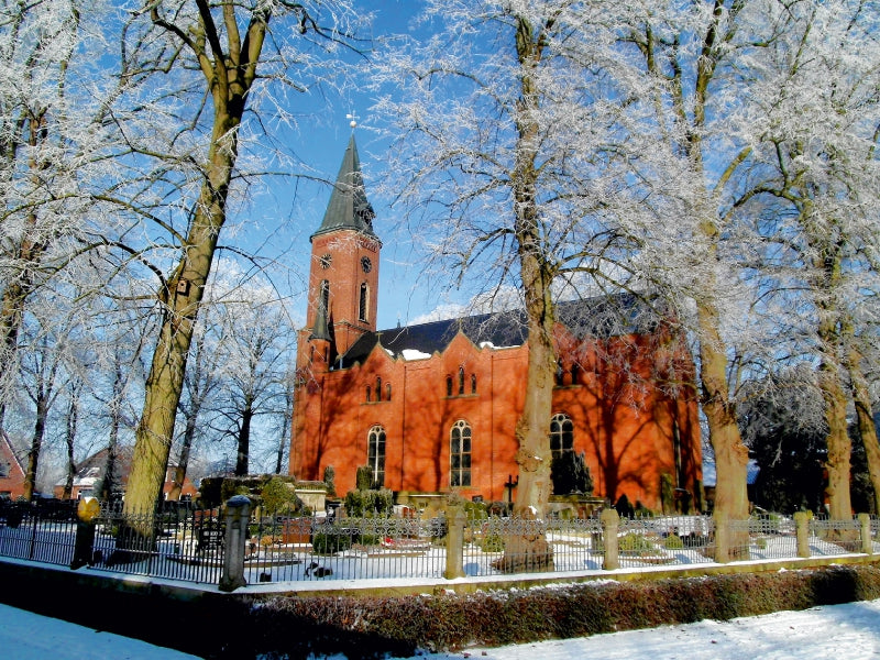 St. Nikolai-Kirche zu Stollhamm 1000 Teile Puzzle quer - CALVENDO Foto-Puzzle'