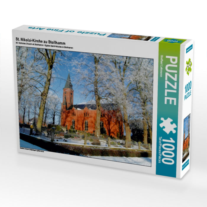 St. Nikolai-Kirche zu Stollhamm 1000 Teile Puzzle quer - CALVENDO Foto-Puzzle'