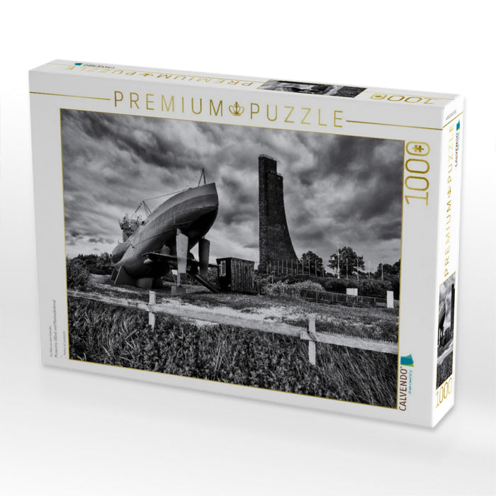 Museums-UBoot und Marinedenkmal - CALVENDO Foto-Puzzle'
